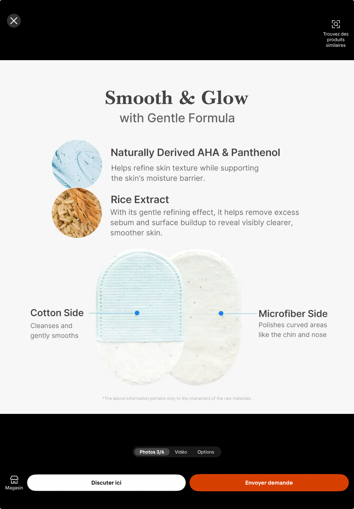 Disques exfoliants douceur visage & corps / lot de 8